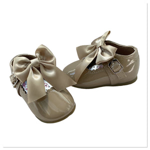 Camel Melia Bow Shoes - Infant 3 To 8