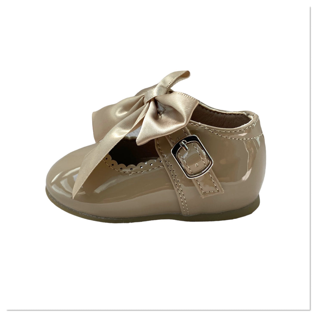 Camel Melia Bow Shoes - Infant 3 To 8