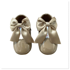 Camel Melia Bow Shoes - Infant 3 To 8