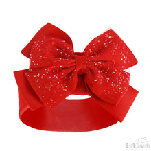 Load image into Gallery viewer, Red Headbands With Glitter Bow
