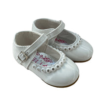 Load image into Gallery viewer, Melia White Diamonte Shoes - Infant 3 To 8
