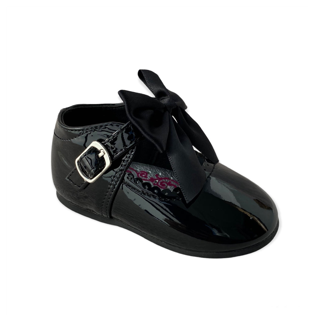 Black Melia Bow Shoes - Infant 3 To 8