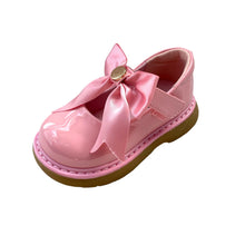 Load image into Gallery viewer, Pink Clara Ribbon Bow Shoes - Infant 3 To 8
