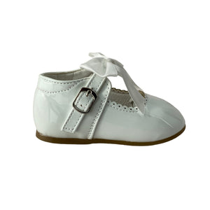 White Melia Bow Shoes - Infant 3 To 8