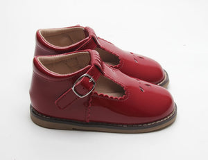 Red Patent Leather T Bar Shoes - Infant 5 & 10 Only