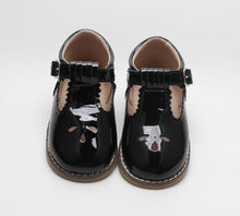 Load image into Gallery viewer, Black Patent Leather T Bar Shoes - Infant 4 &amp; 5 Only
