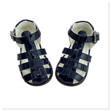 Load image into Gallery viewer, Navy Unisex Tia Caged Sandals - Infant 3 To 10
