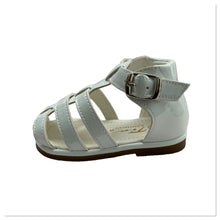 Load image into Gallery viewer, White Unisex Tia Caged Sandals - Infant 3 To 10
