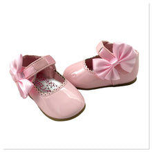 Load image into Gallery viewer, Pink Melia Side Ribbon Bow Shoes - Infant 3 To 8
