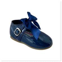 Load image into Gallery viewer, Navy Melia Bow Shoes - Infant 3 To 8
