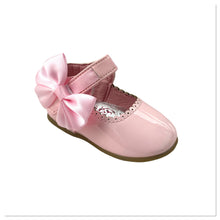 Load image into Gallery viewer, Pink Melia Side Ribbon Bow Shoes - Infant 3 To 8
