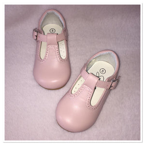 Sevva Baby Pink Matt T Bar Shoes - Infant 2, 3, 4 Only