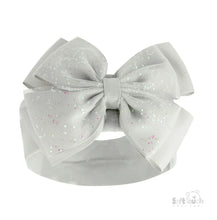 Load image into Gallery viewer, Grey Headbands With Glitter Bow
