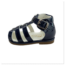 Load image into Gallery viewer, Navy Unisex Tia Caged Sandals - Infant 3 To 10
