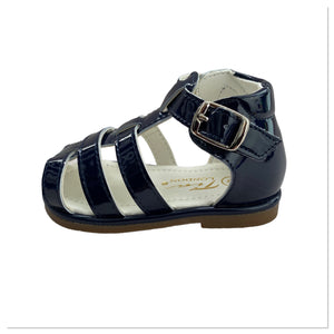 Navy Unisex Tia Caged Sandals - Infant 3 To 10