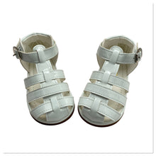 Load image into Gallery viewer, White Unisex Tia Caged Sandals - Infant 3 To 10
