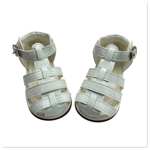 White Unisex Tia Caged Sandals - Infant 3 To 10