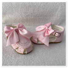 Load image into Gallery viewer, Baby Pink Sevva Ribbon Bow Sandals - Infant 2 To 8
