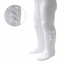Load image into Gallery viewer, White Trio Ribbon Bow Tights - Newborn To 6 Months

