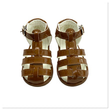 Load image into Gallery viewer, Brown Unisex Tia Caged Sandals - Infant 3 To 10
