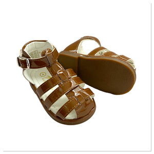 Brown Unisex Tia Caged Sandals - Infant 3 To 10