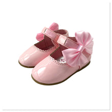 Load image into Gallery viewer, Pink Melia Side Ribbon Bow Shoes - Infant 3 To 8
