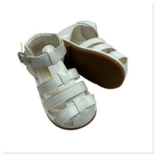 Load image into Gallery viewer, White Unisex Tia Caged Sandals - Infant 3 To 10
