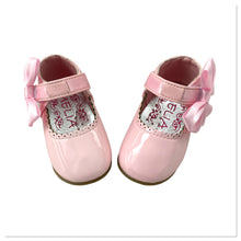 Load image into Gallery viewer, Pink Melia Side Ribbon Bow Shoes - Infant 3 To 8
