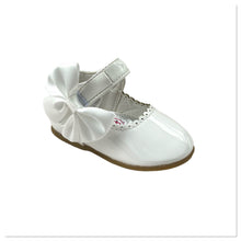 Load image into Gallery viewer, White Melia Side Ribbon Bow Shoes - Infant 3 To 8
