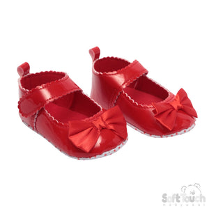 Baby Soft Sole Bow Shoes - 9-12 & 12-15 Months Only