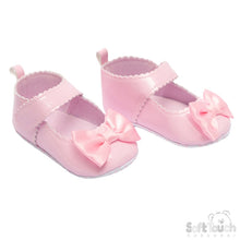 Load image into Gallery viewer, Baby Soft Sole Bow Shoes - 9-12 &amp; 12-15 Months Only
