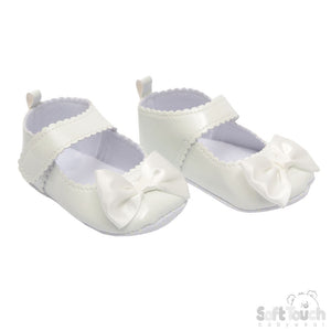 Baby Soft Sole Bow Shoes - 9-12 & 12-15 Months Only